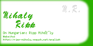 mihaly ripp business card